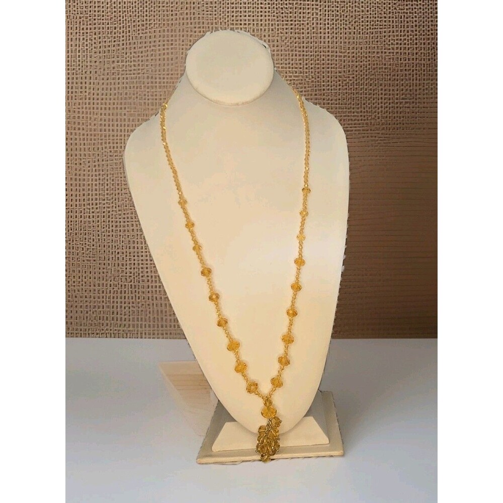 Glass Cluster Beaded Necklace